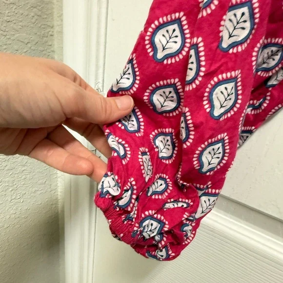 Caryn Lawn Pink Textile Braided Tie Waist Dress - Picture 5 of 16